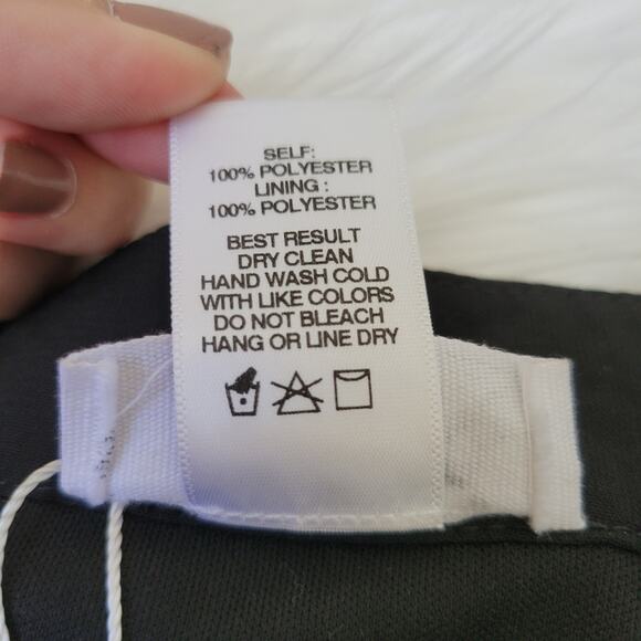 Sage the Label Black Asymmetric Mini Skirt with Stars Size Large - Picture 7 of 11